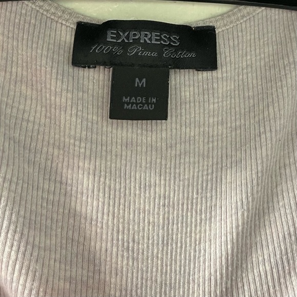 2006 Vintage Express pale lavender ribbed tank top Size M - Picture 5 of 6